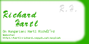 richard hartl business card